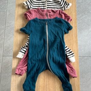 Mini Mioche Short Sleeve Ribby Sleeper (0-3m)